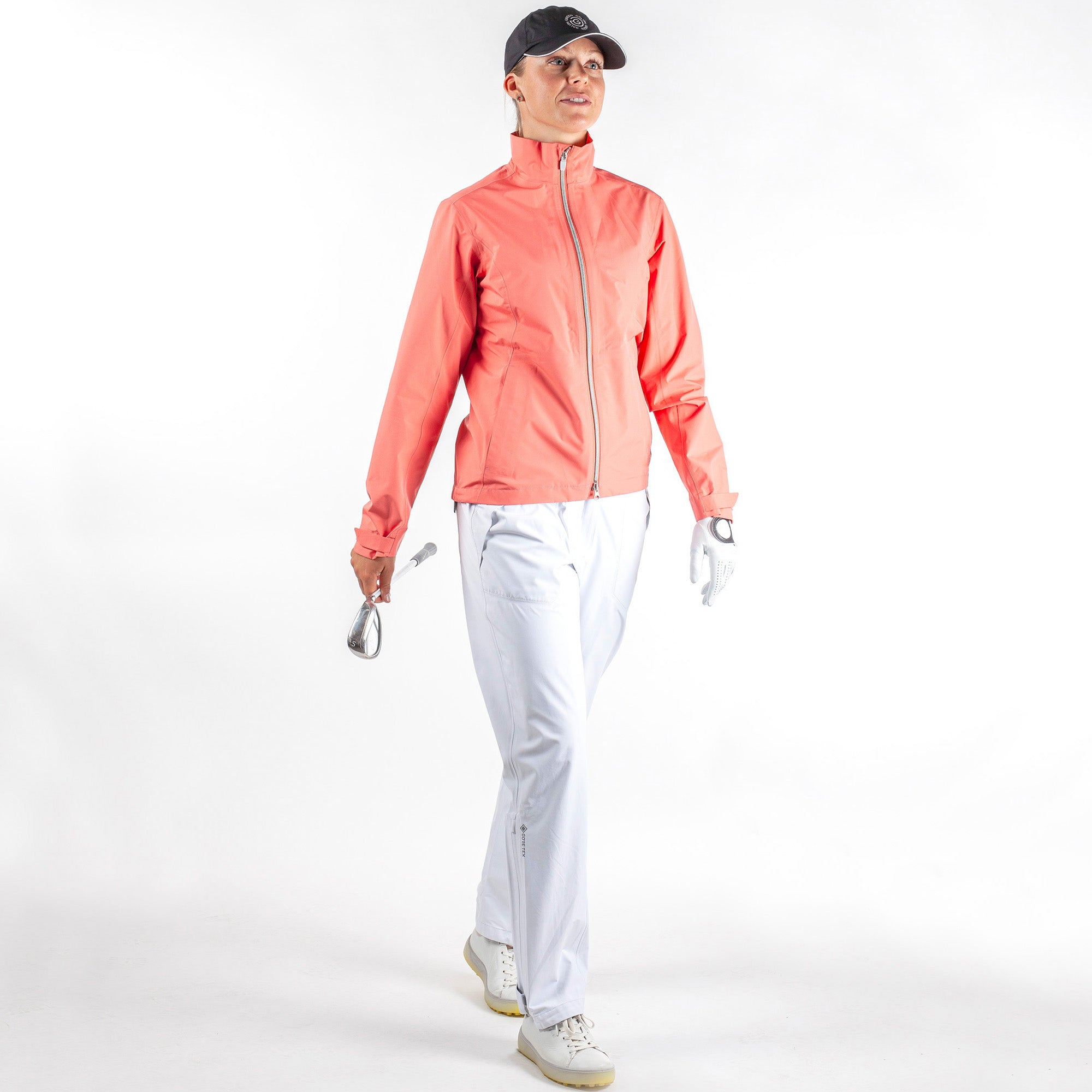 Galvin Green Alice Paclite Gore-Tex Ladies Waterproof Golf Jacket Coral